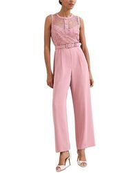 Phase Eight - Petites Ivanna Embroidered Jumpsuit - Lyst