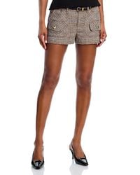 GUIZIO - Danielle Patch Pocket Tartan Shorts - Lyst