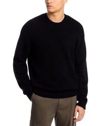 FRAME - Suede Patch Crewneck Sweater - Lyst