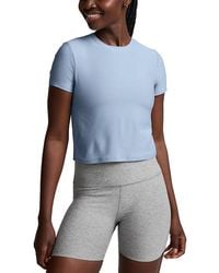 Beyond Yoga - Featherweight Cropped Tee - Lyst