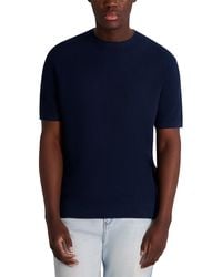 KARL LAGERFELD - Textured Stripe T-shirt - Lyst