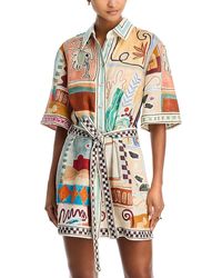 ALÉMAIS - Michelle Mini Linen Dress - Lyst