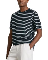 Reiss - Woodhall Textured Stripe Tee - Lyst