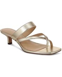 Veronica Beard - Alanis Strappy Slip On Mid Heel Sandals - Lyst