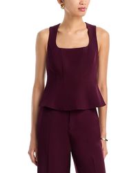 Aqua - Sleeveless Peplum Top - Lyst