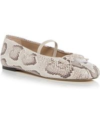 Stuart Weitzman - Prima Bow Ballet Mary Jane Flats - Lyst