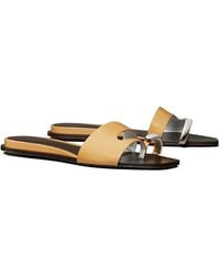 Tory Burch - Pierced Slide Sandals - Lyst
