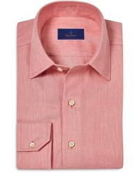 David Donahue - Regular Fit Herringbone Sport Shirt - Lyst