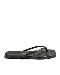 TKEES - Lily Square Toe Flip Flops - Lyst