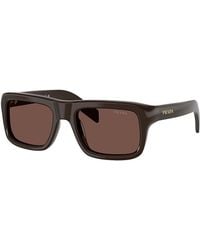 Prada - Rectangular Sunglasses, 56Mm - Lyst