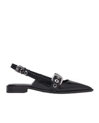 Maje - Leather Slingback Flats - Lyst