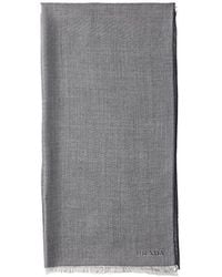 Prada - Cashmere, Wool And Silk Scarf - Lyst