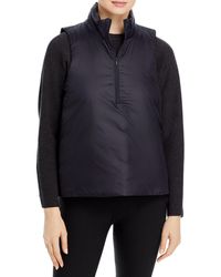 Eileen Fisher Stand Collar Puffer Vest - Black