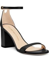 Stuart Weitzman - Nudist Block 75 Sandals - Lyst