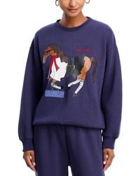 Aqua - X Angelica Hicks Haute To Trot Graphic Sweatshirt - Lyst