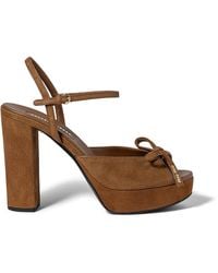 Miu Miu - Ankle Strap Platform Sandals - Lyst