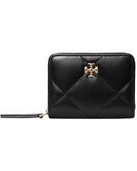 Tory Burch - Small Kira Diamond Quilt Zip Around Wallet - Lyst