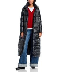 Herno - Shiny Long Hooded Coat - Lyst