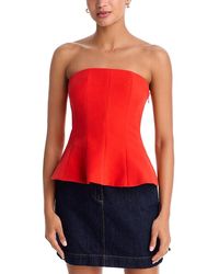 Aqua - Panel Strapless Top - Lyst