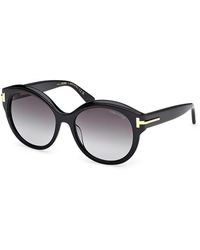 Tom Ford - Icon Collection Round Sunglasses, 57Mm - Lyst