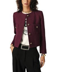 Ba&sh - Meredith Cropped Boxy Jacket - Lyst