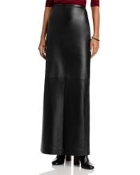 Co. - Leather Maxi Skirt - Lyst