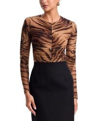 Bardot - Brea Long Sleeve Printed Bodysuit - Lyst