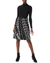 Hobbs Wool Cora Knitted Dress in Navy 