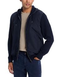 Herno - Front Zip Hooded Sweatshirt - Lyst