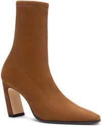 Stuart Weitzman - Stassi Stretch Suede Ankle Boots - Lyst