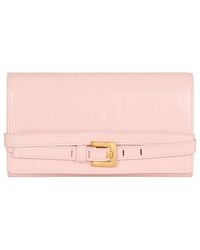 Balmain - Shuffle Calfskin Wallet With Chain - Lyst