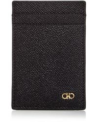 Ferragamo - Micro Gancio Leather Money Clip & Card Case - Lyst