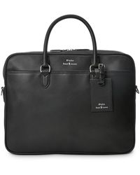 Polo Ralph Lauren Leather Briefcase Bag in Black for Men Mens Bags Briefcases and laptop bags 