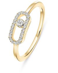 Messika - Diamond Move Uno Half Pave Ring - Lyst