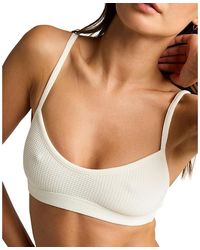 NEGATIVE - Waffle Knit Lounge Bralette - Lyst