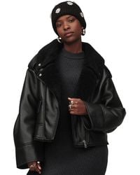 UGG - Finnian Luxefluff Moto Jacket Polyester - Lyst