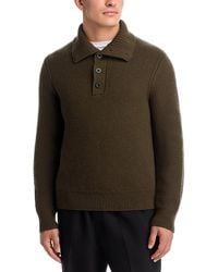Vince - Honeycomb Wool Long Sleeve Mock Neck Sweater - Lyst