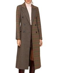 Avec Les Filles - Mixed Print Coat - Lyst