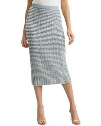 St. John - Soft Eyelash Sequin Knit Skirt - Lyst