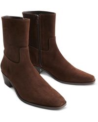 Whistles - Western Suede Ankle Boots - Lyst