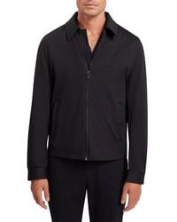 Ted Baker - Wettin Soft Shell Fleece Harrington Jacket - Lyst