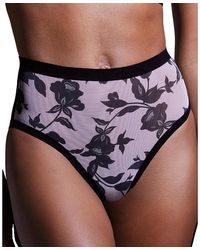EBY - Sheer High Cut Highwaisted Brief - Lyst