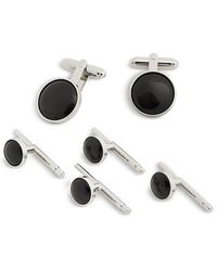 David Donahue - Onyx Stud And Cufflink Set - Lyst