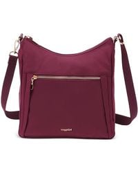 Baggallini Securtex Jet Set Anti Theft Mini Crossbody in Gray | Lyst