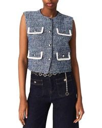 Maje - Sleeveless Tweed Jacket - Lyst