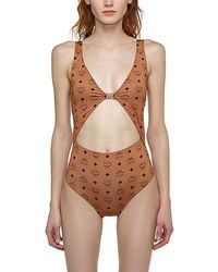 MCM - Monogram Print Swimsuit - Lyst