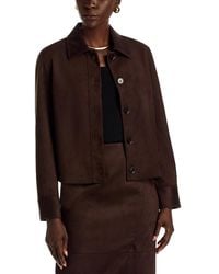 Tahari - The Naira Faux Suede Jacket - Lyst