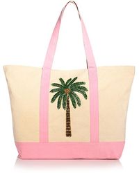 Aqua - Large Canvas Tote - Lyst