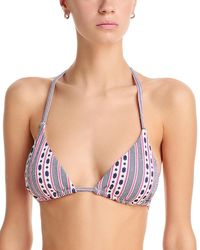 Aqua - Swim String Triangle Bikini Top - Lyst