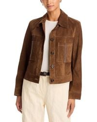 Johnny Was - Diamond Laser Italian Suede Bomber Jacket - Lyst